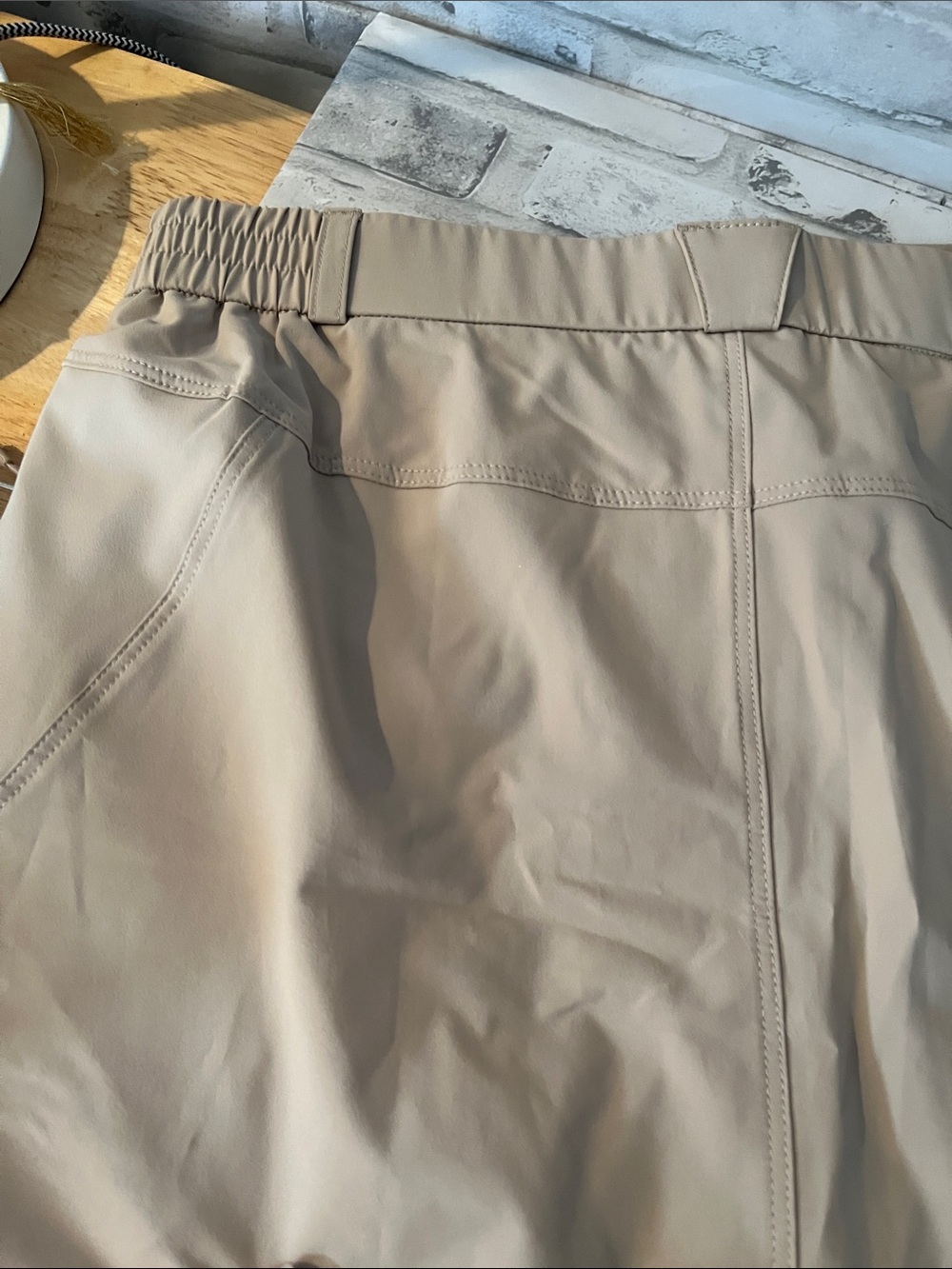 Baleaf Skort in Khaki with Elastic Waist XL UV block new - Picture 7 of 7